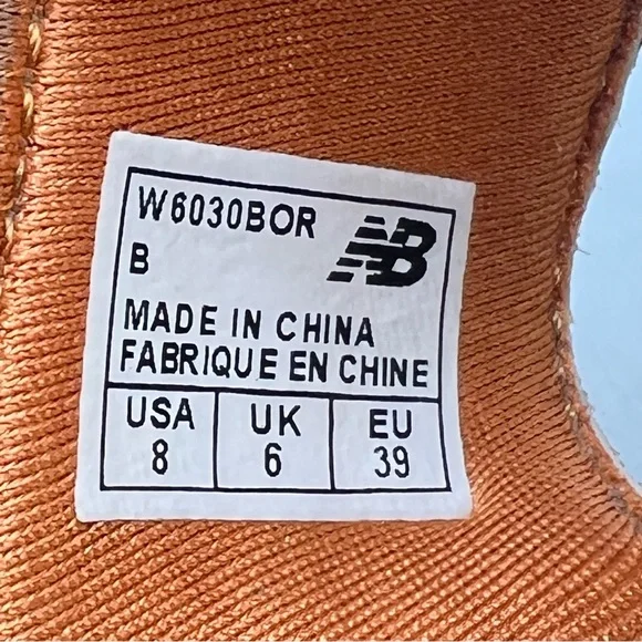 New Balance Wellness Thong Sandals Brown & Orange Women’s Shoe Sz.8 B Flip Flop - Picture 4 of 6